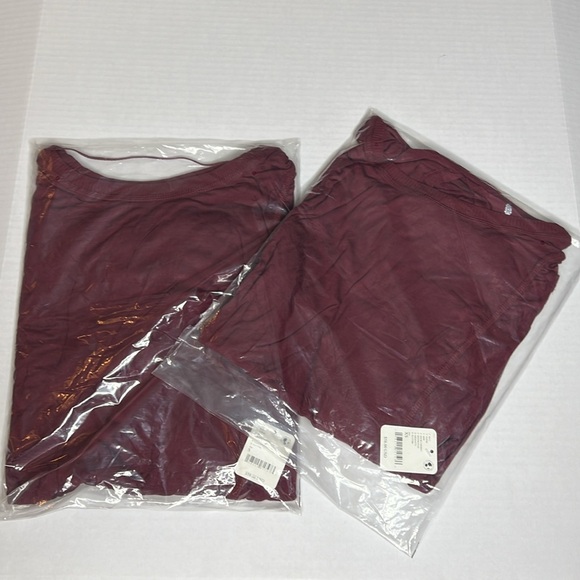 NWT Free People FP Movement Barre None Tee Sour Cherry *Oversized - Picture 5 of 5